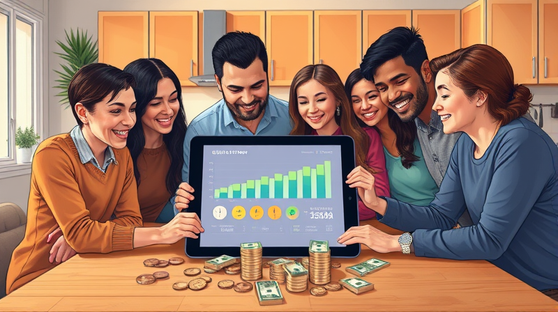 Collaborate on household budgets using shared access tools