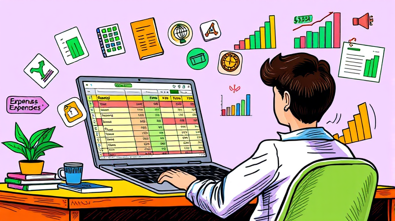 Export your spending by category directly to spreadsheets