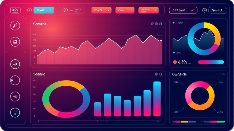 Map multiple financial scenarios with dynamic toggles